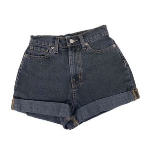 BDG Urban Outfitters Mom High Rise Cuffed Black Jean Shorts size 24